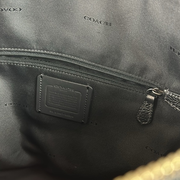 Coach 23592 Grey Pewter charcoal Metallic Taylor Tote - Picture 9 of 14